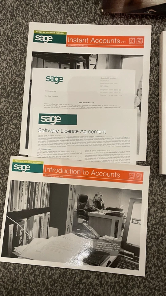 Sage Instant Accounts v11 Bookkeeping Software - Complete Box Set - PC CD - Image 4 of 4