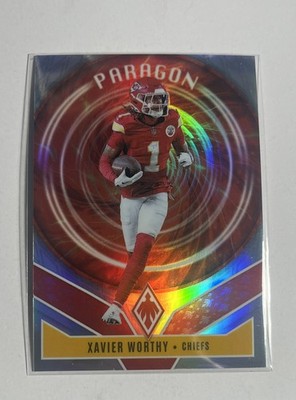 2025 Panini Phoenix - Paragon Xavier Worthy #11 Red /249