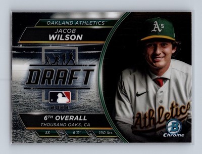 Jacob Wilson 2023 Bowman Draft Draft Night #BDN-2 Athletics