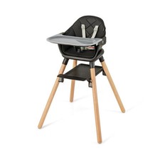 6 in 1 Convertible Highchair with Safety Harness and Removable Tray-Black - Colo