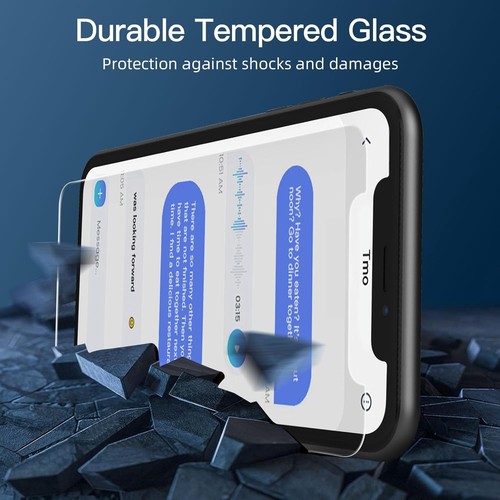 NEW'C 3 Pack Privacy Screen Protector for iPhone 11, 11/XR 6.1 inches, Black - Picture 7 of 12