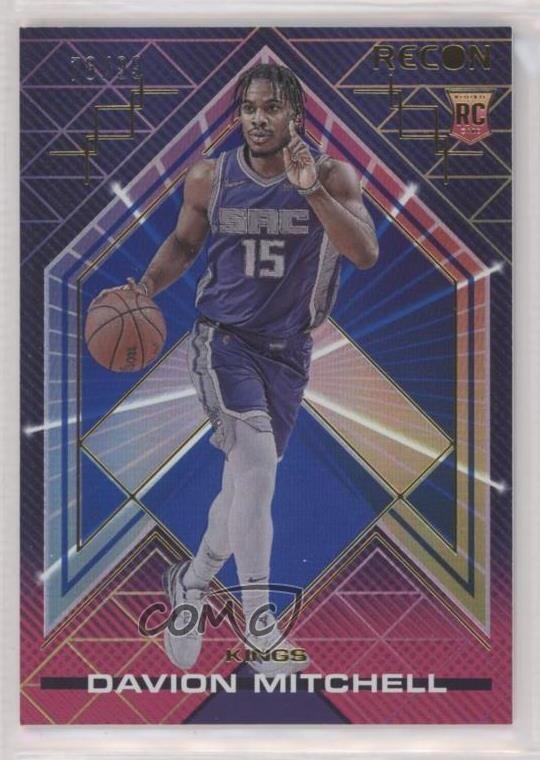 2021-22 Panini Recon Rookies Blue /99 Davion Mitchell #206 Rookie RC 0e1
