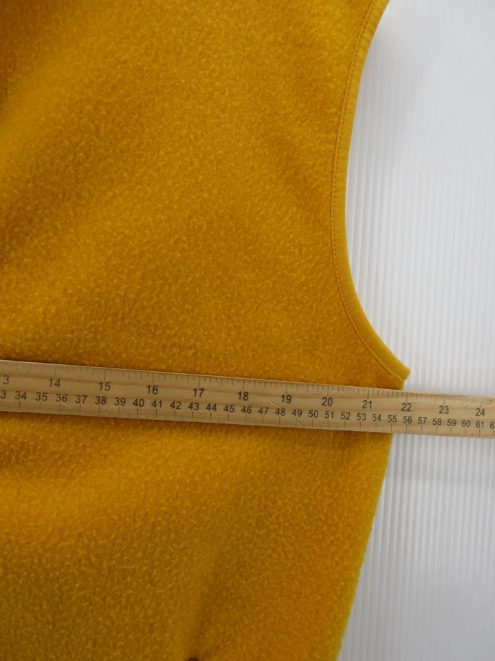 Chaleco Gap Vintage Hombres Pequeño Amarillo A317 Alpine Racing Series Vellón Años 90 Gorpcore Foto 4 de 4