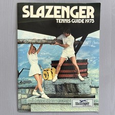 Vintage A4 Slazenger Tennis Equipment Rackets British Airways Catalogue 1975