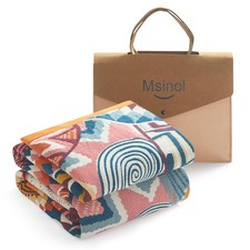 Colorful Throw Blanket Pure Cotton Ultra Cozy Bohemian Throw Blanket Machine ...