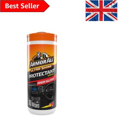 Armor All Gloss Finish Armaturenbrett-Tücher - 30 Stück, unparfümierte Allzweckpflege