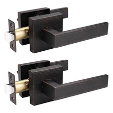 Probrico 2 Pack Heavy Duty Passage Door Lever for Closets and Hallway, Moden ...