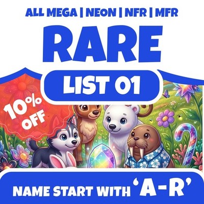 Adopt Top Pick  All Rare  Cheap  Fast Delivery   List 01 ( A-R )