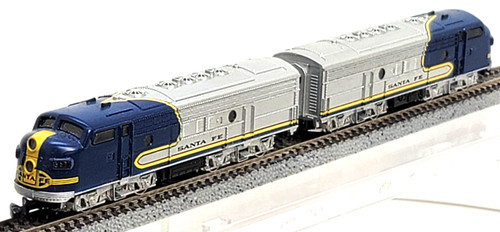 Marklin Z Mini Club 88601 F7A/F7A AT&SF Azul Diesel Juego 5 polos LED+CC (probado) #3 | Zustand: New