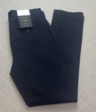 Banana Republic Rapid Movement Chino Pants Mens 32x32 Navy Fulton Skinny Fit