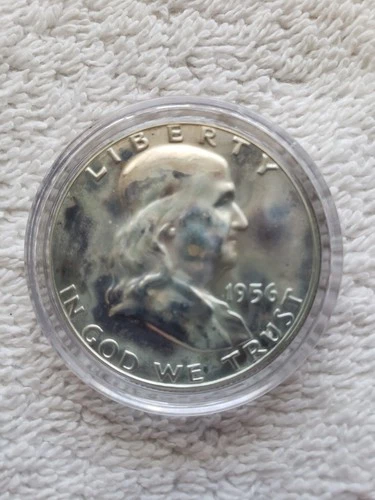 1956 Silver Franklin Half Dollar - Proof in holder