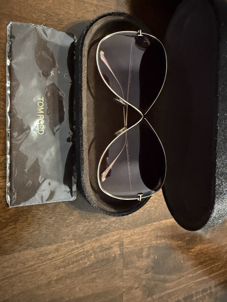 Tom Ford Nickie Sunglasses Gold Frame/Gradient Brown Lens | eBay display picture 3