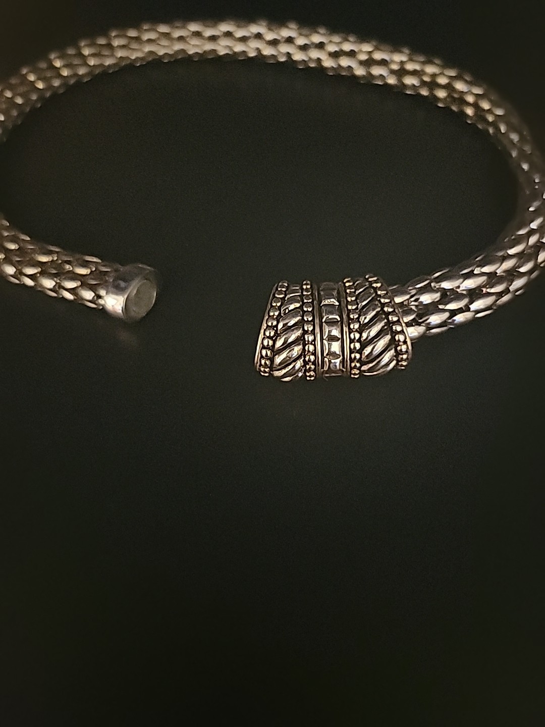 Silvertoned Lightweight Chain Statement Choker/Ne… - image 8