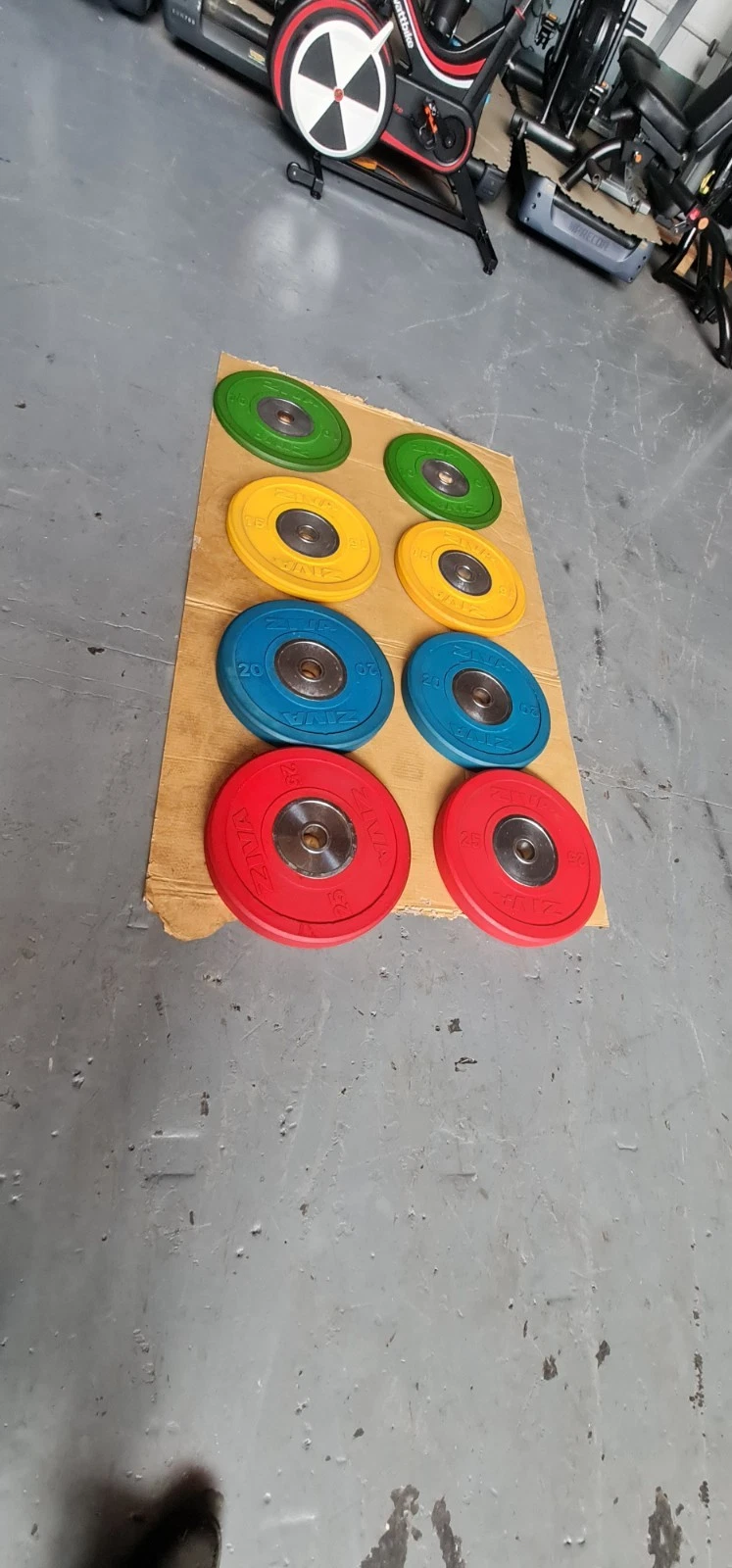 150 kg Ziva Olympic Bumper Weight Plates Commercial Gym Equipment
