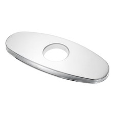 Faucet Hole Cover 5.51" Stainless Steel Deck Escutcheon Plate Silver