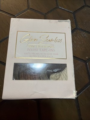 Glam Seamless Hair Extensions INVISI TAPE-INS 20in Color R2A/60