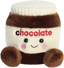 AURORA PALM PALS SILKY CHOCOLATE SPREAD 5" SUPER SOFT BEAN TOY PLUSH NEW