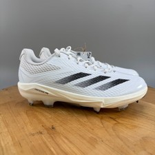 Adidas Adizero Electric TPU Men's Size 12 White Black Baseball Cleats IF8491