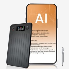 AI Voice Recorder, Smart Audio Recorder, App Control & AI Transcription, 64GB...