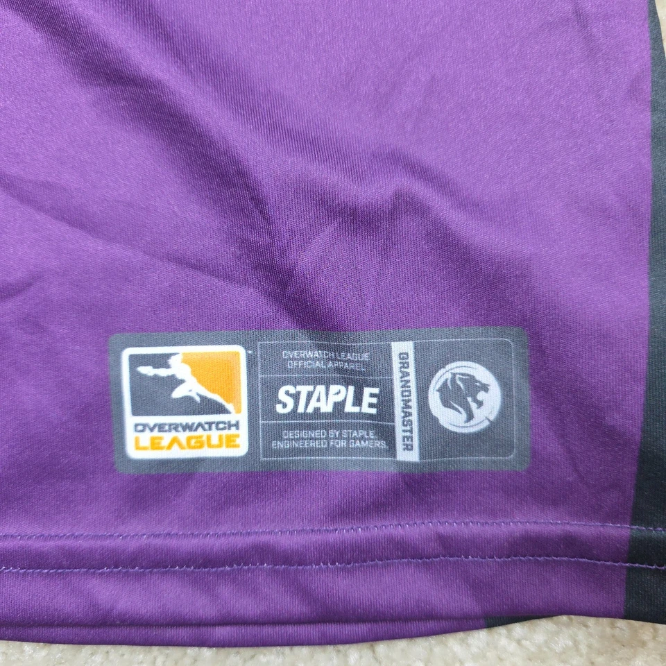 Camiseta Staple Kids L Roxa Gráfica Overwatch Liga Los Angeles Gladiators Nova Com Etiqueta - Imagem 4 de 4