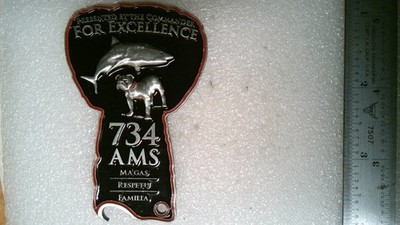CHALLENGE COIN OLDER US AIR FORCE 734TH AIR MOBILITY COMMAND FOR EXCELLENCE