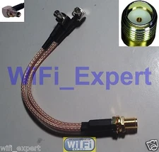 SMA Female to Y TS9 male right angle 20cm RG316 1F2M Splitter, Combiner Cell Ant