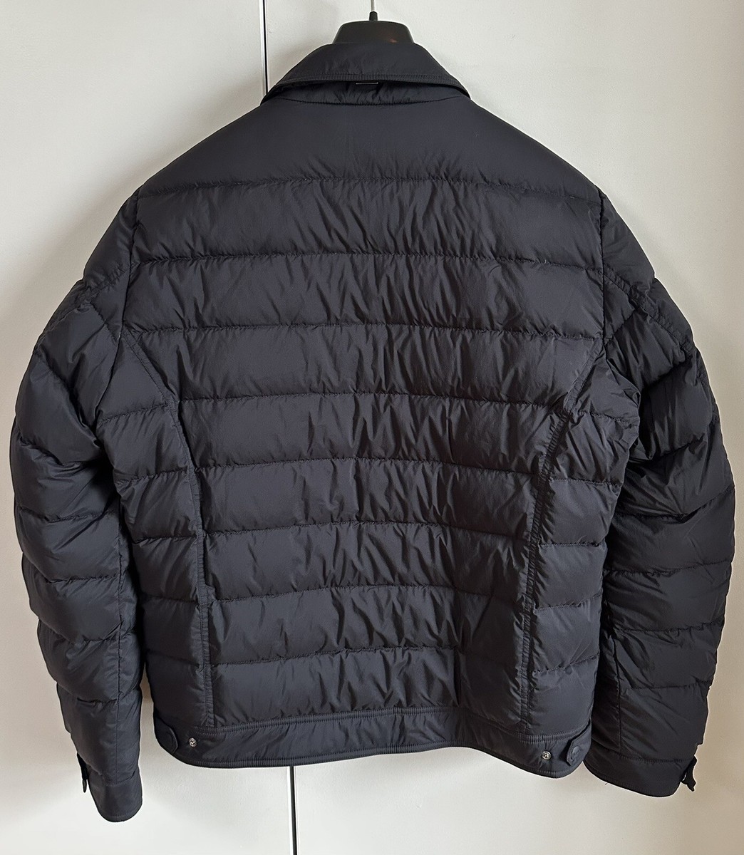 HERNO LA DENIM Down Jacket Navy Blue 54 Quilted Feather HERNO LA DENIM Down Jacket Navy Blue 54 Quilted Feather