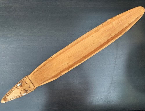 Tallado en madera de cocodrilo PNG - CUENCO PLATO FIGURATIVO 80 cm de largo - De colección - Imagen 7 de 14