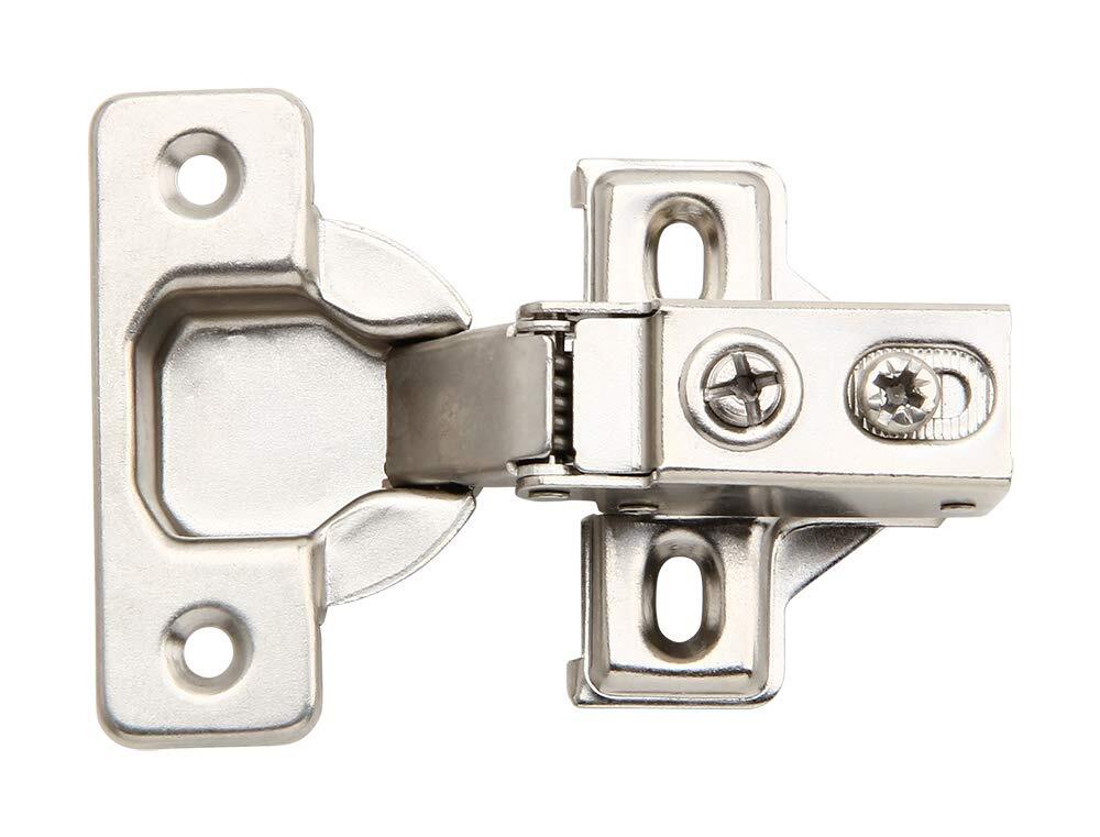 2 Pack Face Frame Quiet oft Close Cabinet Door Hinges 1/2 Inch Overlay With Buil