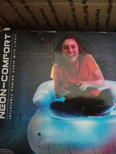 Neon Comfort Inflatible Gaming Chair With LightsBy Packard Bell