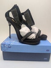 NEW IN BOX FABULICIOUS PLEASER SHOES CHIC-40 BLACK US SIZE 7 STILETTO HEELS