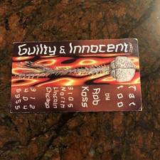 GUY AITCHISON BUSINESS CARDS RARE FROM GUILTY INNOCENT PRODUCTION