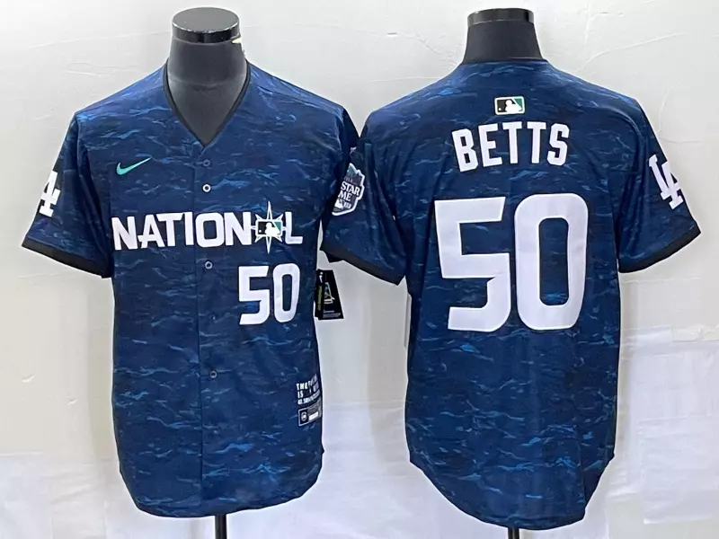 New Men’s 2023 All-Star Game National League Royal MOOKIE BETTS Stitched  Jersey