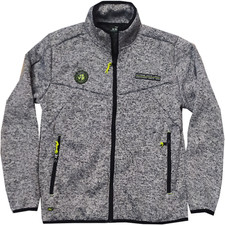 MAGLIA felpa UOMO M L XL XXL 3XL giacca TECH apertura zip  pelliccia BE BOARD 