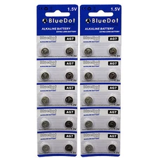 20 pcs AG7 LR927 LR57 SR927W 399 GR927 G7 Alkaline Button Cell Battery Eunicell