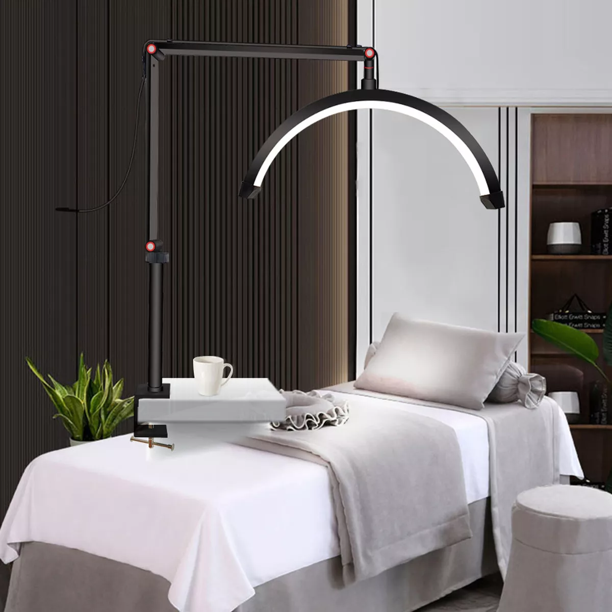 UK Plug 16in 20W Half Moon Light Estheticians Facialist Moon LED Lamp Eye UK