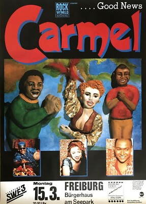 CARMEL  1992 FREIBURG - orig. Concert Poster - Konzert Plakat - DIN A1