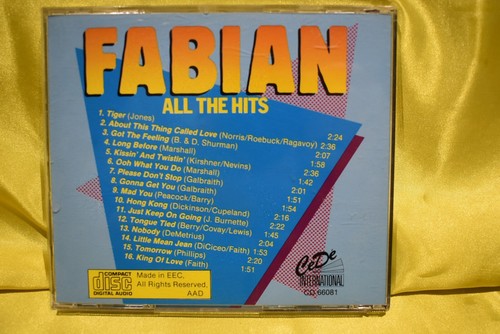 Fabian All The Hits CD - Foto 3 di 3