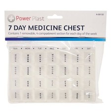 7 Day Tablet Medicine Holder Pill Box Dispenser Organiser Case Travel UK SALE