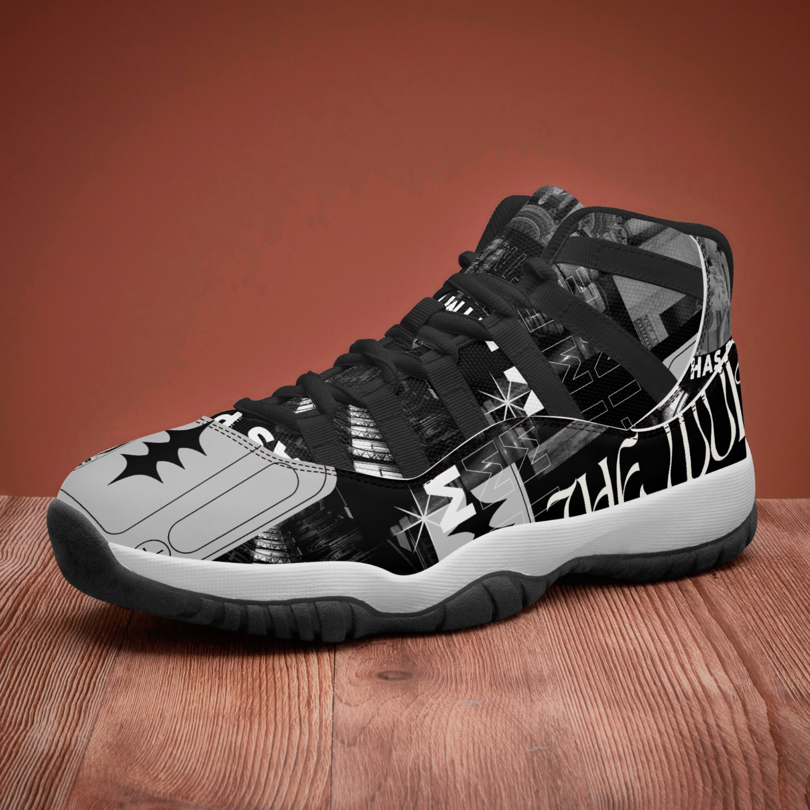 Blackwork ink Men's Shoes Sports Running Sneakers UVelsi Toc Shoe All Season