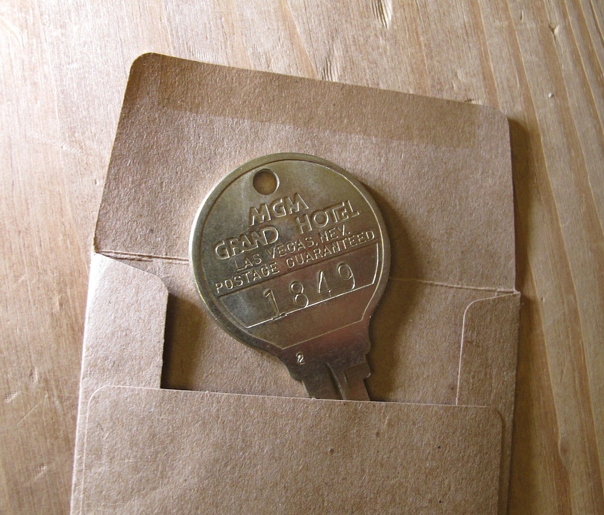 MGM Grand Hotel Casino Las Vegas Vintage hotel Room Key with