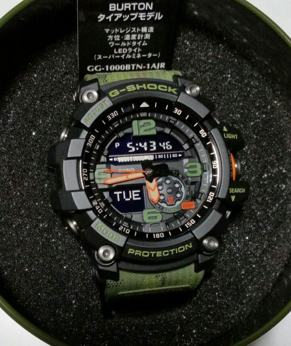 BURTON x Casio G-SHOCK Collabo Watch MUDMASTER GG-1000BTN BURTON x Casio G-SHOCK Collabo Watch MUDMASTER GG-1000BTN