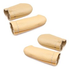 Leather Finger Protector Needle Felting Knitting Finger Thimble Guards 2 Pairs