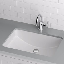 Miseno MNO2114RU White 20-7/8" Undermount Bathroom Sink With Overflow