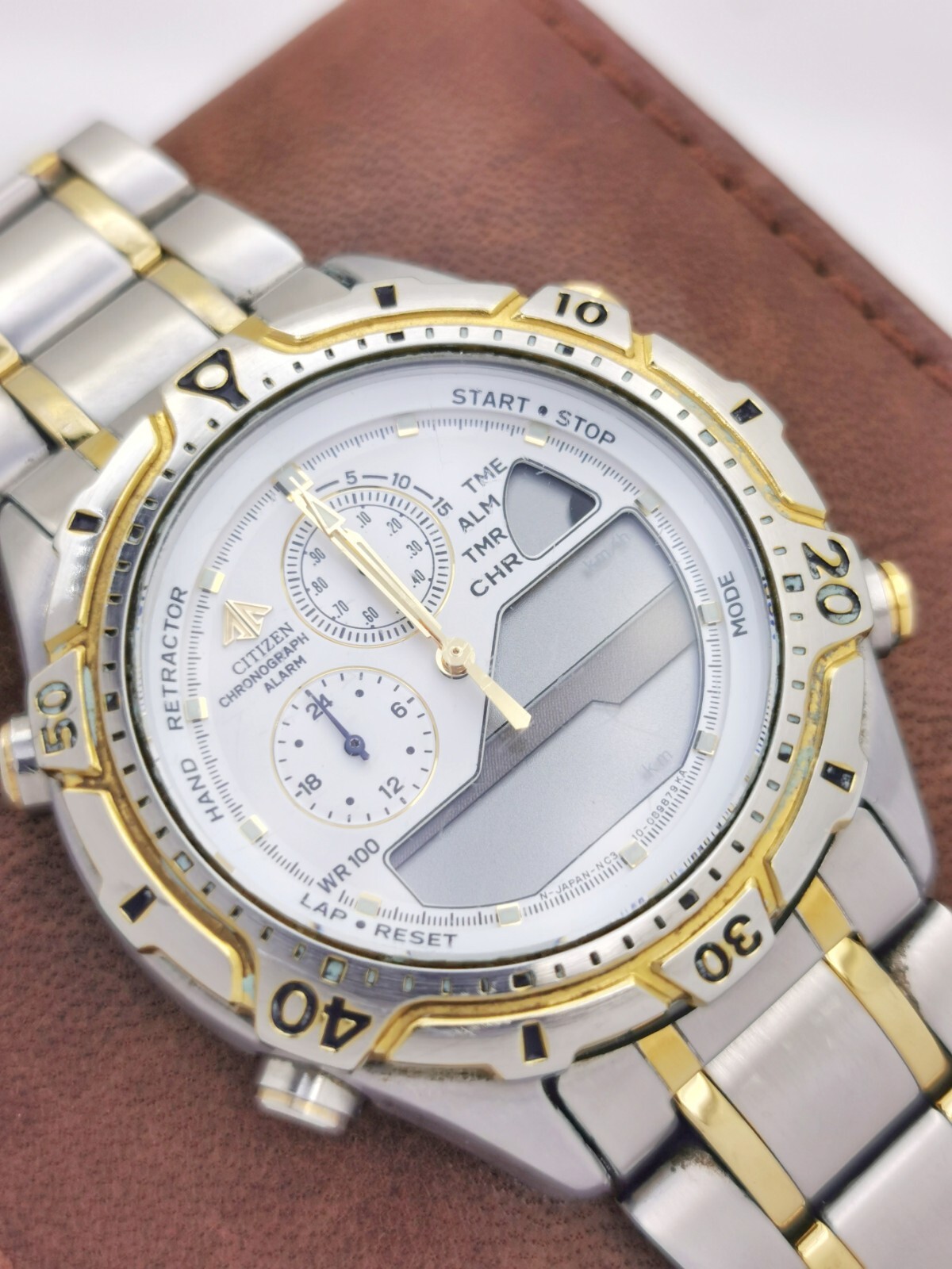 Vintage Citizen Promaster Racing Chrono C310 Quartz Watch Repair or