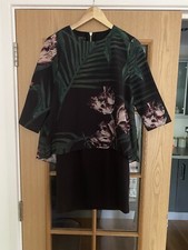 Ted Baker Floral Print Evening Dress Wedding Guest New Worn Once Size 2 UK10