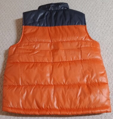 Oshkosh B'gosh Boys Size 7 Orange & Grey 100% Polyester Zip Up