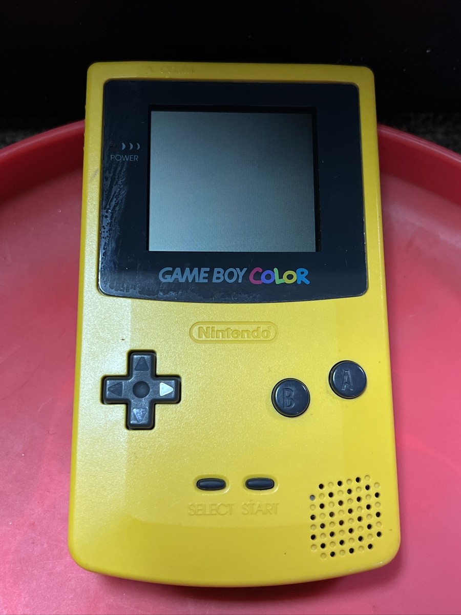 Yellow Nintendo Game Boy Color Model CGB-001 1998 Vintage Gaming 