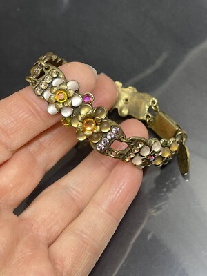 Michal Negrin ゴールド フラワーブレスレット s-l400.jpg