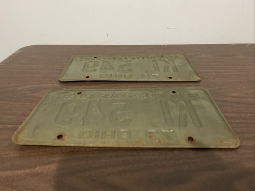 1973 Pair Of Ohio license plates KL 549 - Imagen 5 de 5